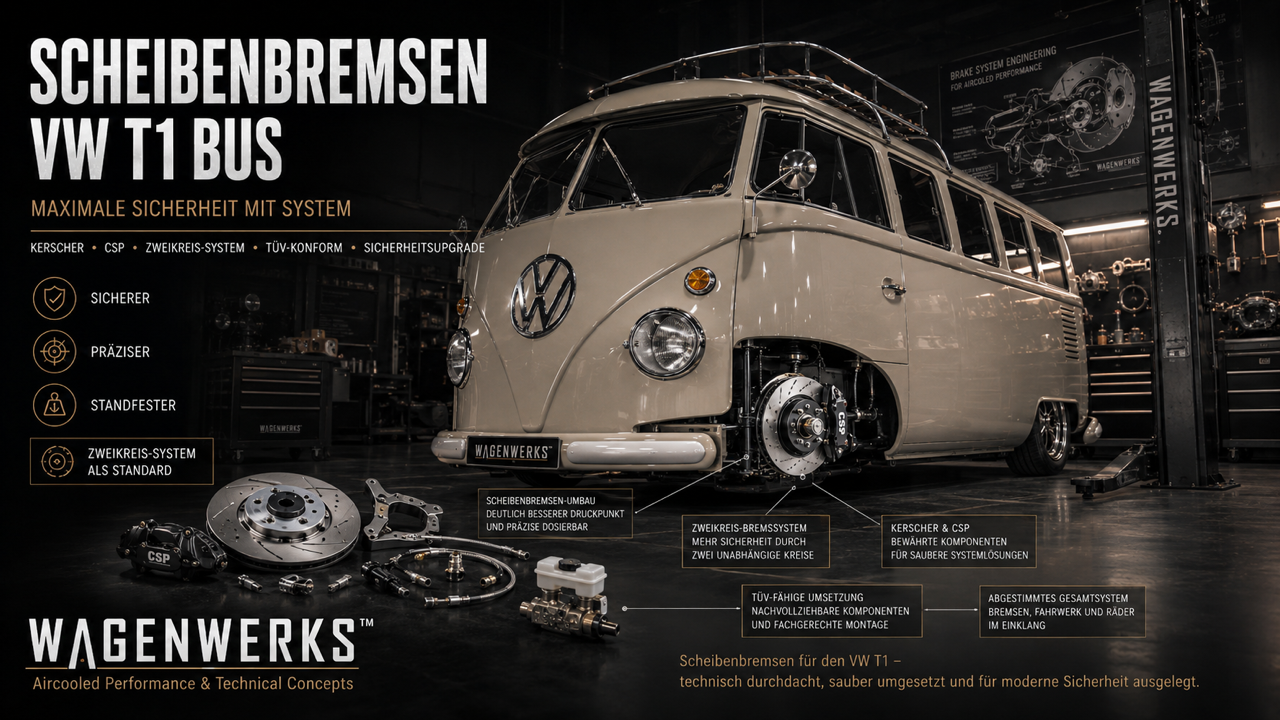 Scheibenbremsen beim VW T1 Bus – maximale Sicherheit mit System