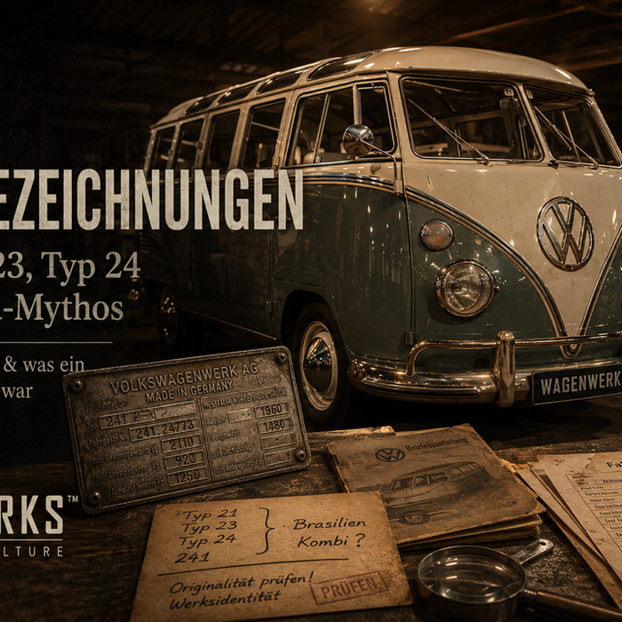 VW T1 Typenbezeichnungen erklärt – Typ 21, Typ 23, Typ 24 und der Samba-Mythos