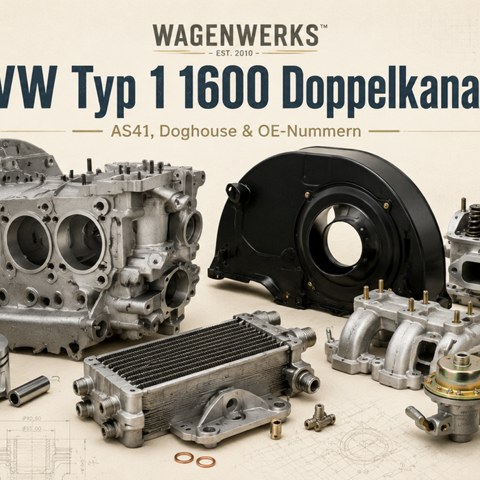 VW Typ 1 1600 Doppelkanal: OE-Nummern für AS41 & Doghouse