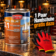 OWATROL DEKS OLJE D1 Holzsättiger 1 L mit gratis ONYX-Arbeitshandschuhen