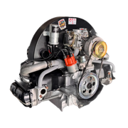Luftgekühlter VW Käfer Typ-1 Motor mit Verteilerkappe und Keilriemen in hochwertiger Ausführung von Wagenwerks