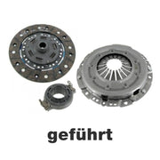 Kupplungssatz Typ-1 Motor, bestehend aus Kupplungsscheibe, Druckplatte, Ausrücklager, geführt