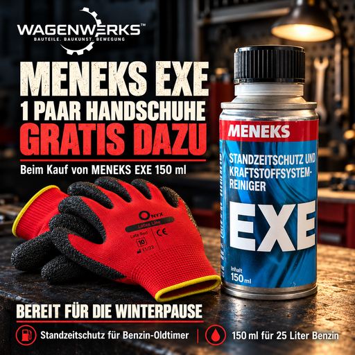 MENEKS EXE Standzeitschutz 150 ml mit gratis ONYX-Arbeitshandschuhen