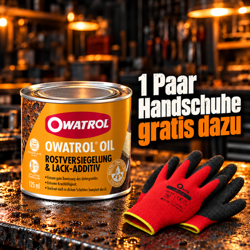 Owatrol Öl 125 ml mit gratis ONYX-Arbeitshandschuhen