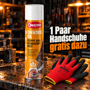 Owatrol Öl in verschiedenen Gebindegrößen mit gratis ONYX-Arbeitshandschuhen