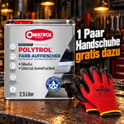 OWATROL POLYTROL Farbauffrischer mit gratis ONYX-Arbeitshandschuhen