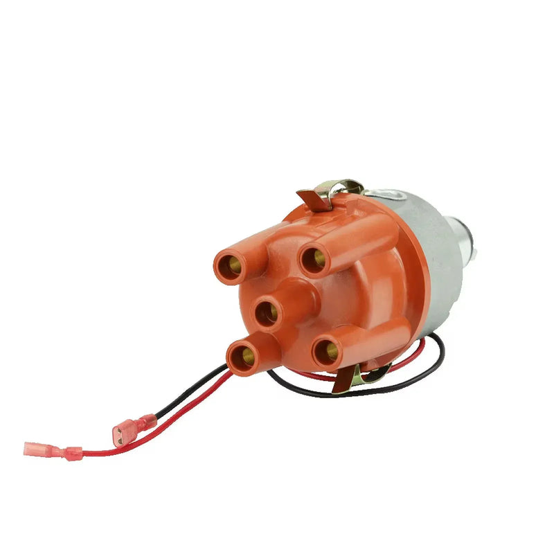Elektronischer Zündverteiler für VW Typ 1 T2 T1, orange Kappe, mit Anschlusskabeln